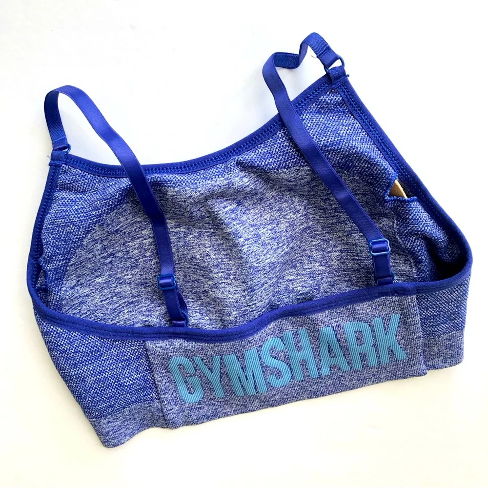 Gymshark L/M Flex Seamless Cycling Shorts & Flex Seamless Strappy Sports Bra Set - Picture 4 of 5